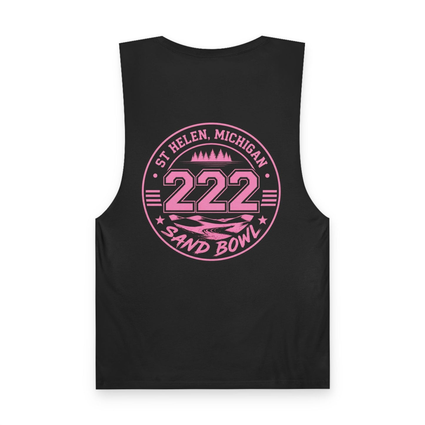 Barnard Tank Top — '222 Sand Bowl' St. Helen, Michigan Beach Badge Tank