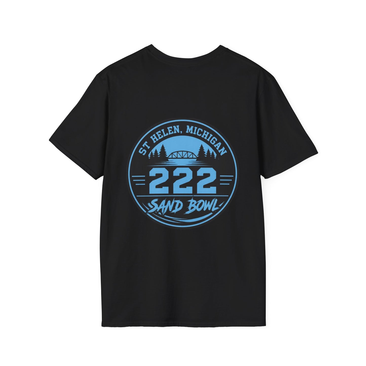 Ride Michigan T‑Shirt — 222 Ride Michigan Motorcycle State Outline Tee
