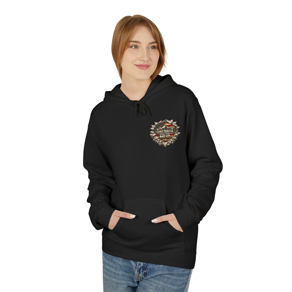 Adventure Hoodie — "No Roads, No Limits" Off‑Road Mountain Truck Hoodie