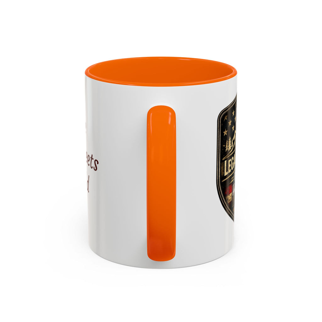 Built for Mud Coffee Mug — Legacy Trails Co. Vintage Off‑Road Flag Design