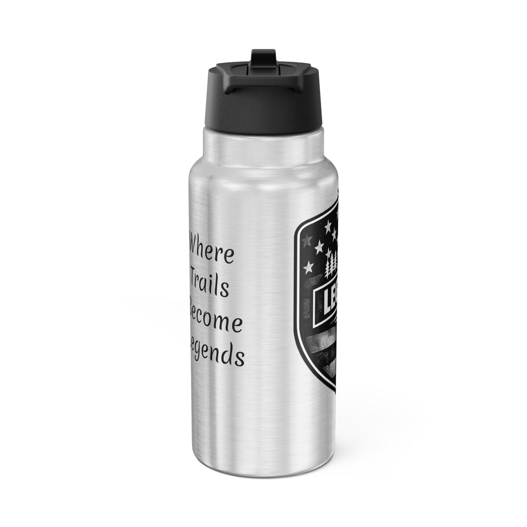 32oz Stainless Steel Tumbler — 'Legacy Trails Co. Built for Mud' Outdoor Travel Bottle