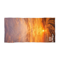 Beach Towel — Golden Sunset Beach Scene Towel ("222")