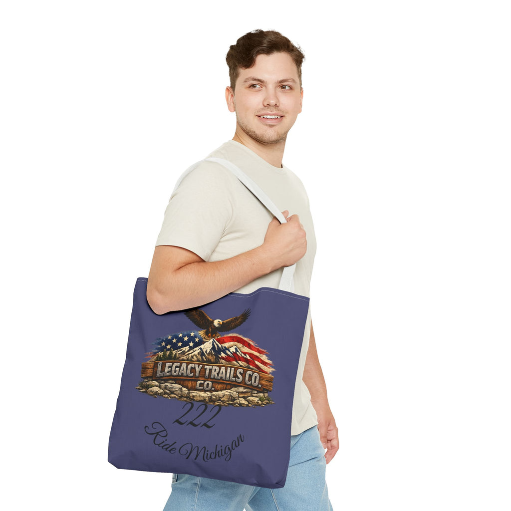 Freedom Runs Deep Eagle Tote Bag — Legacy Trails Co. American Flag Design
