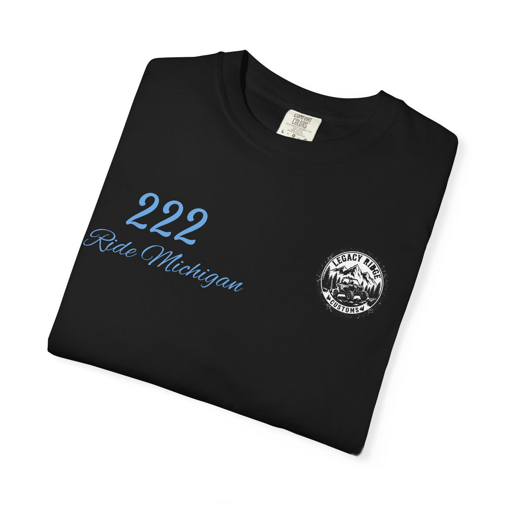 Ride or Grind Motorcycle T-Shirt — '222' Moto Graphic Tee