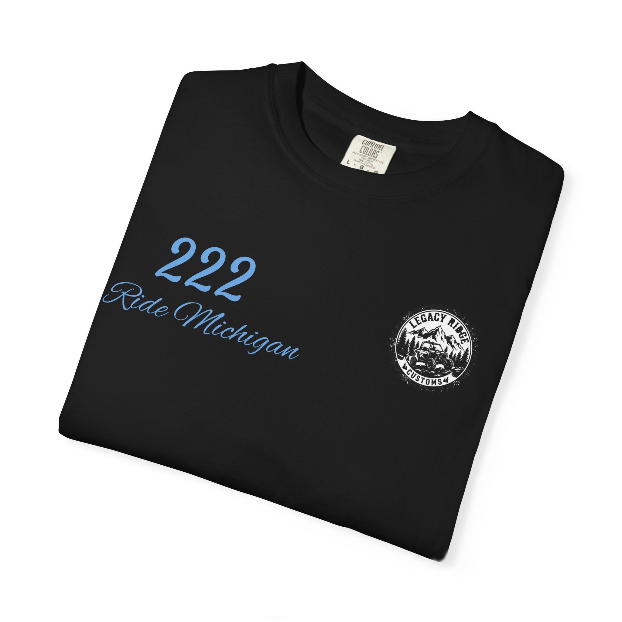 Ride or Grind Motorcycle T-Shirt — '222' Moto Graphic Tee
