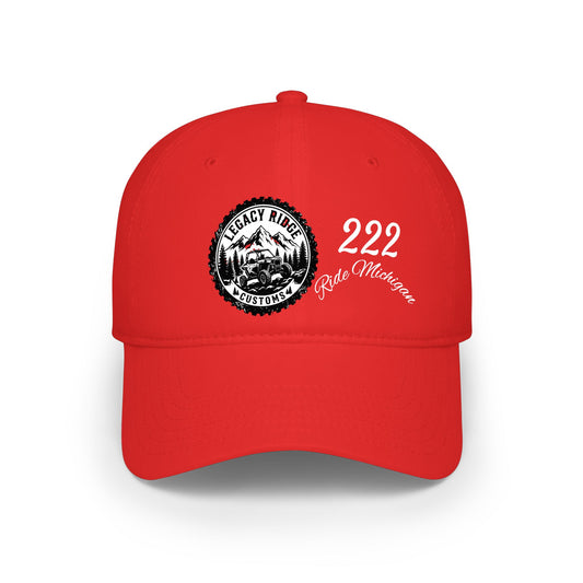 Legacy Riders 222 Red Low Profile Baseball Cap