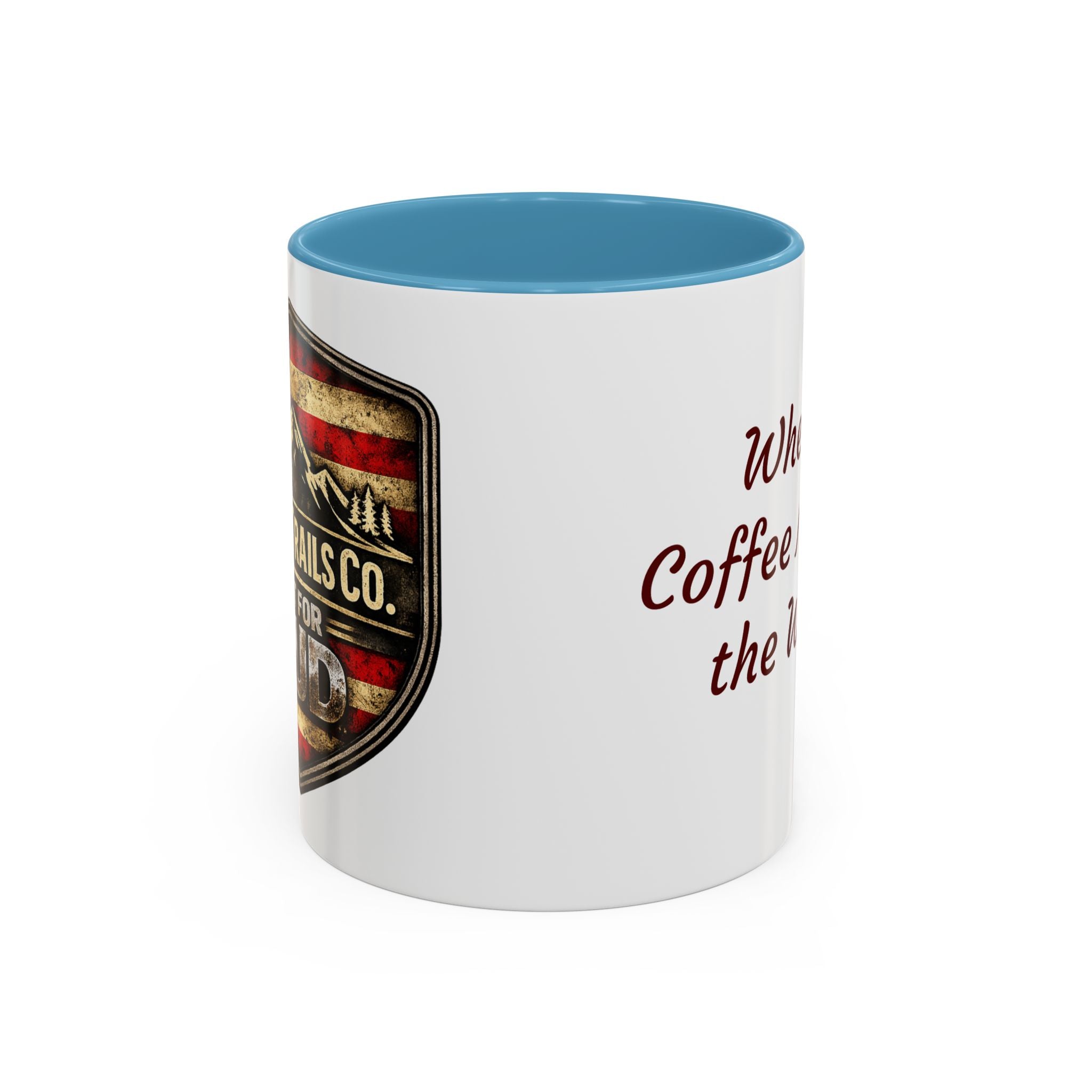 Built for Mud Coffee Mug — Legacy Trails Co. Vintage Off‑Road Flag Design