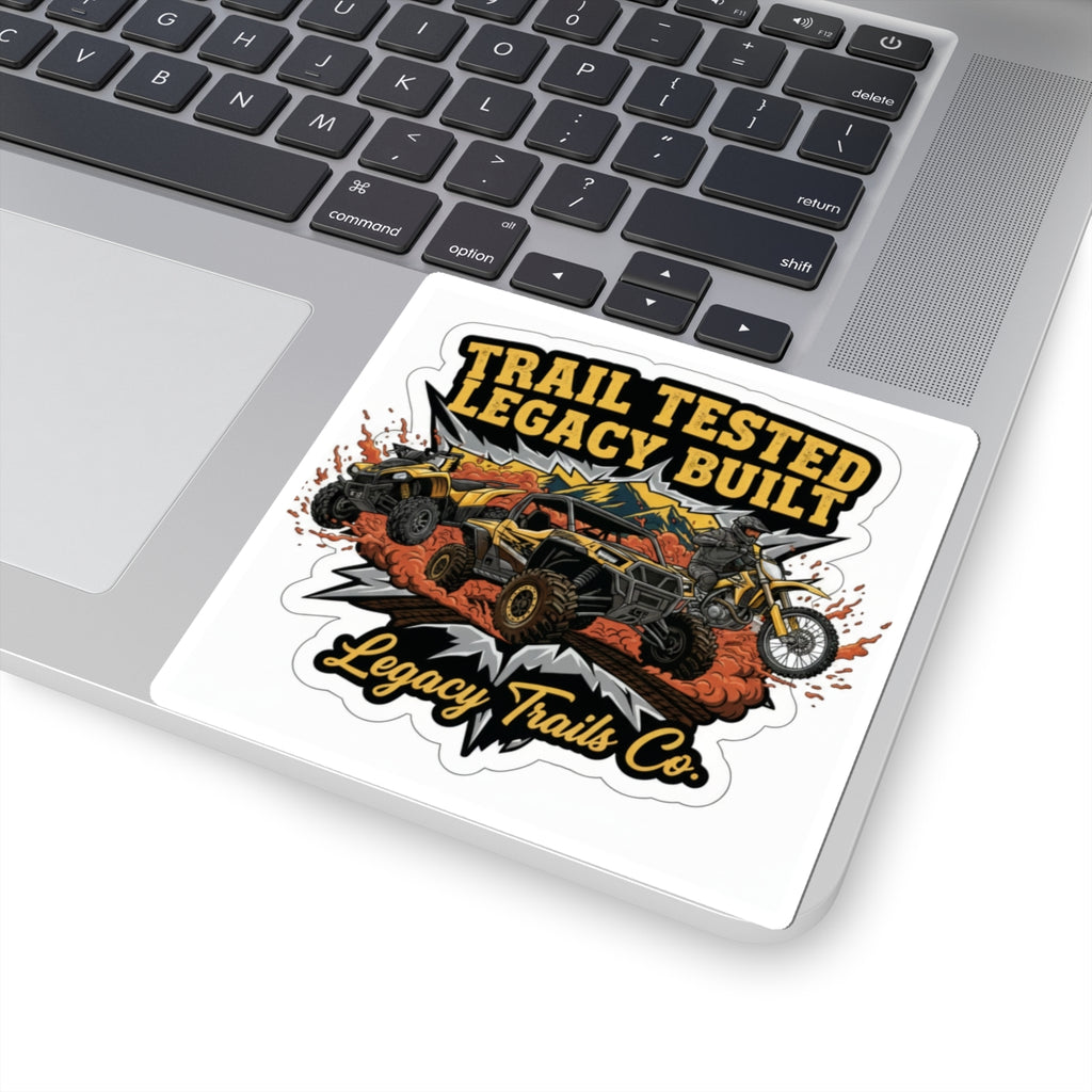 Trail Tested Legacy Built Sticker — Off-Road UTV & Dirt Bike Kiss-Cut Decal