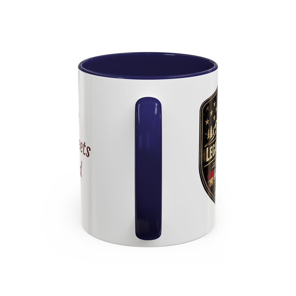 Built for Mud Coffee Mug — Legacy Trails Co. Vintage Off‑Road Flag Design