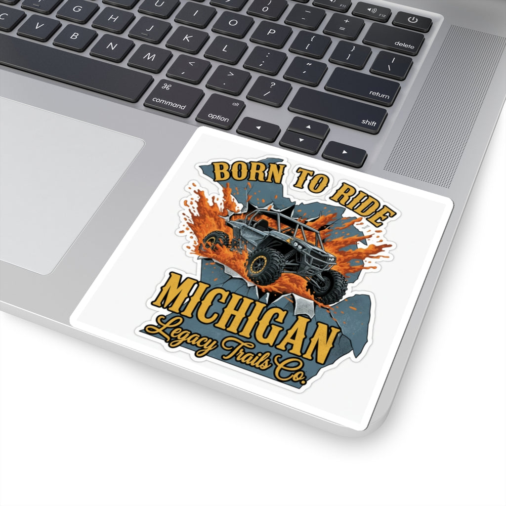 Michigan Off-Road Sticker — "Born to Ride" UTV Adventure Decal