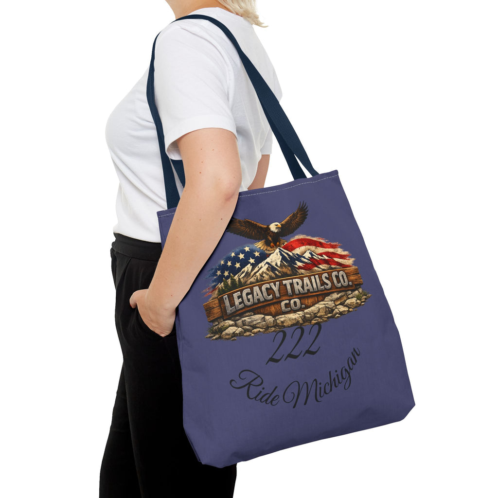 Freedom Runs Deep Eagle Tote Bag — Legacy Trails Co. American Flag Design