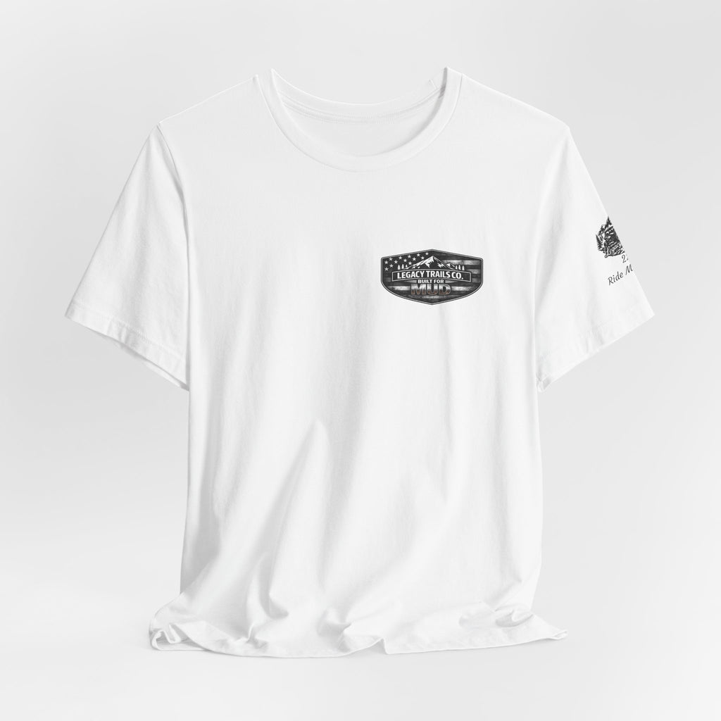 Motorcycle T‑Shirt — "Throttle Up Tune Out" Vintage Rider Tee