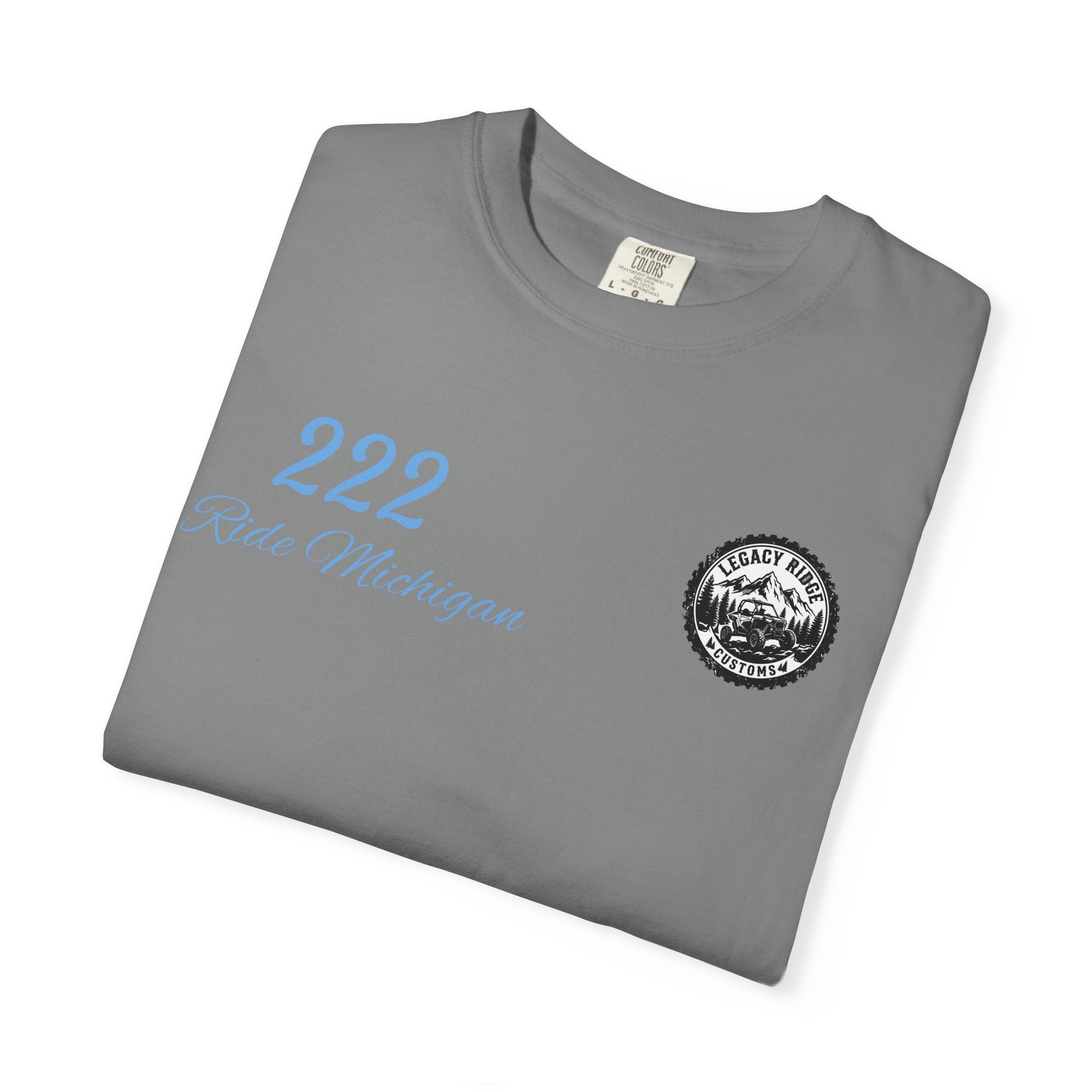 Ride or Grind Motorcycle T-Shirt — '222' Moto Graphic Tee