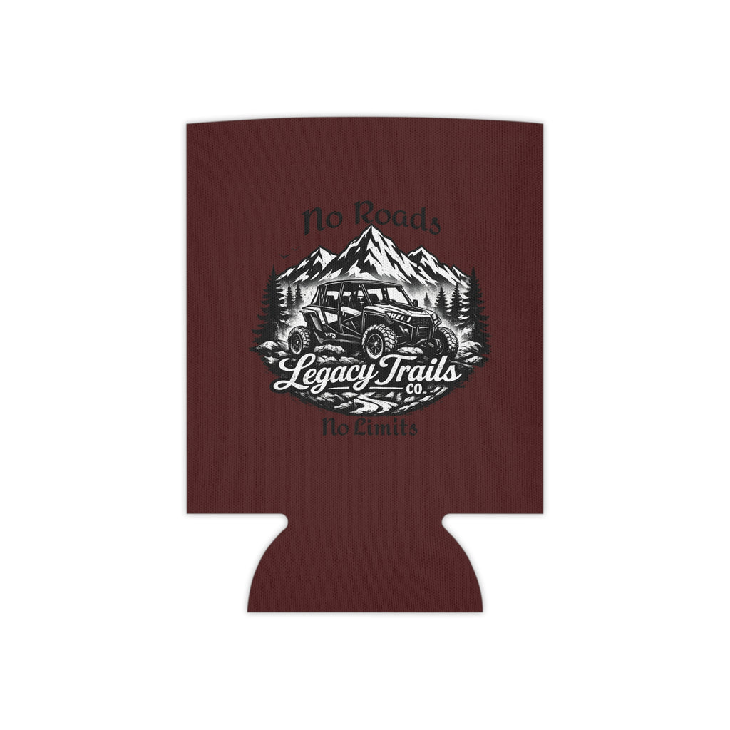 Can Cooler - "Legacy Trails" Off-Road Jeep Design, No Roads No Limits Beverage Koozie