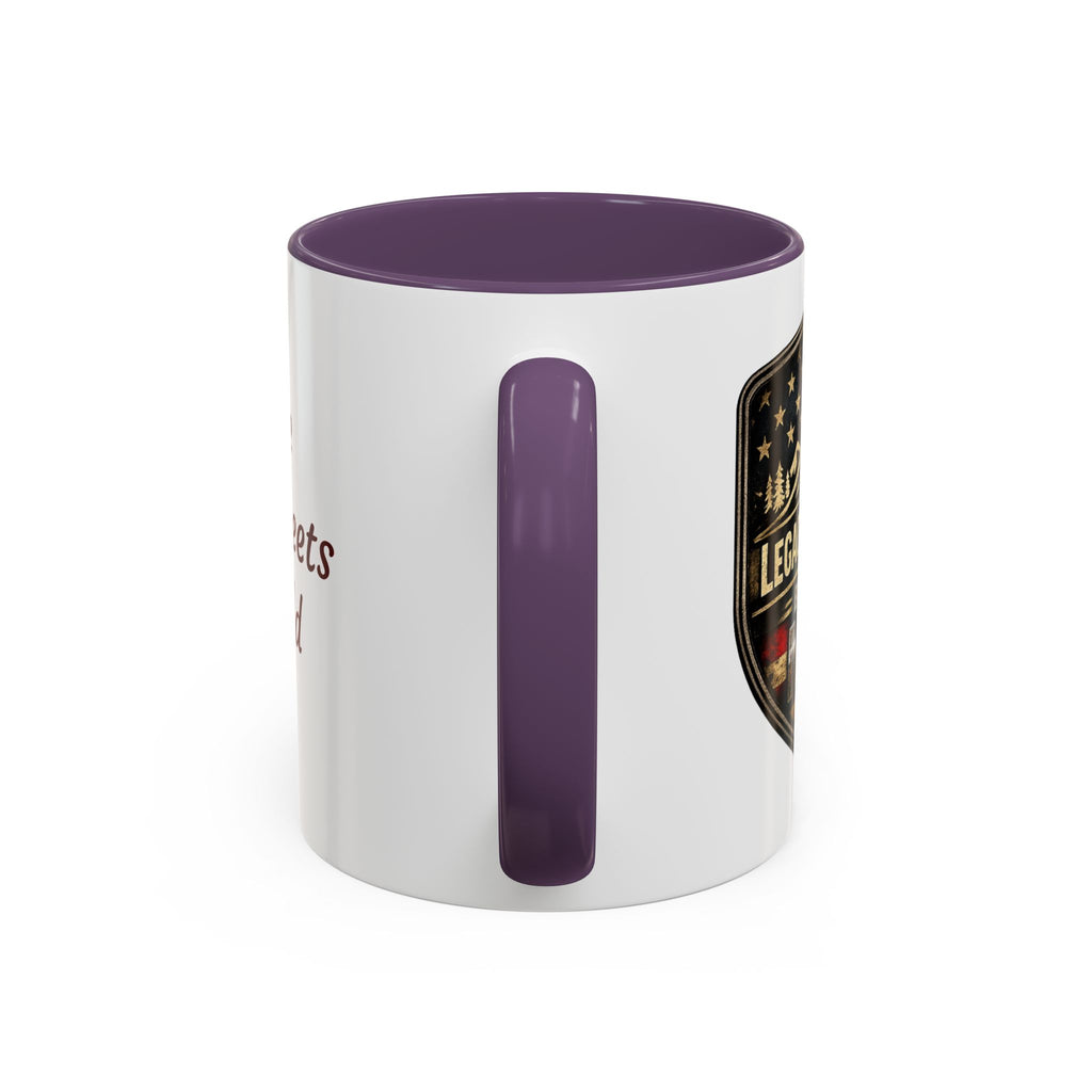 Built for Mud Coffee Mug — Legacy Trails Co. Vintage Off‑Road Flag Design