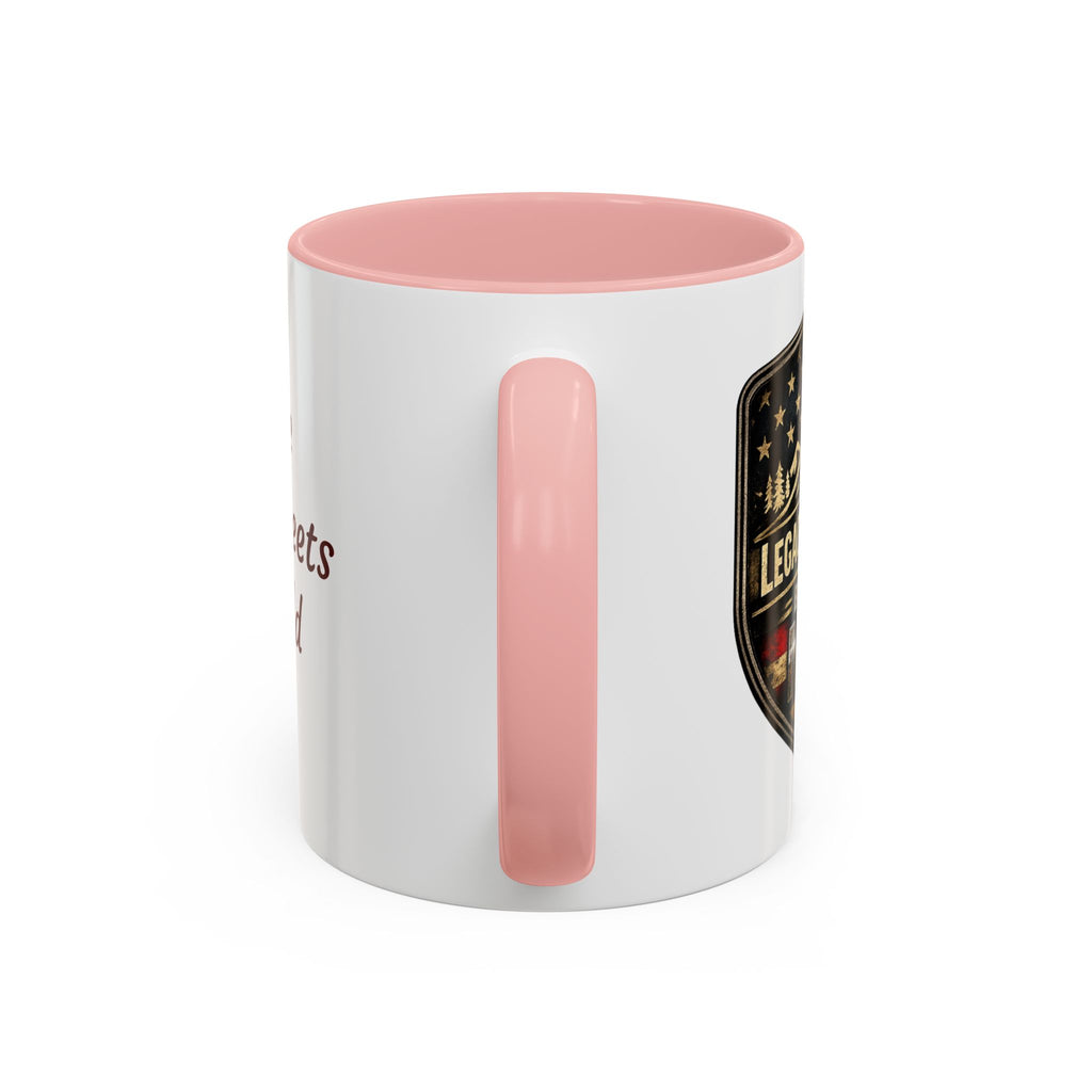 Built for Mud Coffee Mug — Legacy Trails Co. Vintage Off‑Road Flag Design