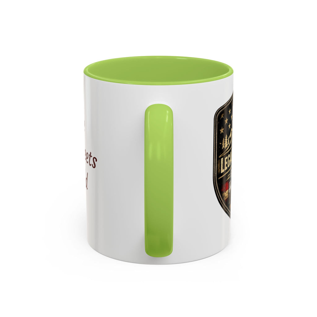 Built for Mud Coffee Mug — Legacy Trails Co. Vintage Off‑Road Flag Design
