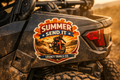 Summer Send It Dirt Bike Sticker — Off-Road Adventure Kiss-Cut Sticker
