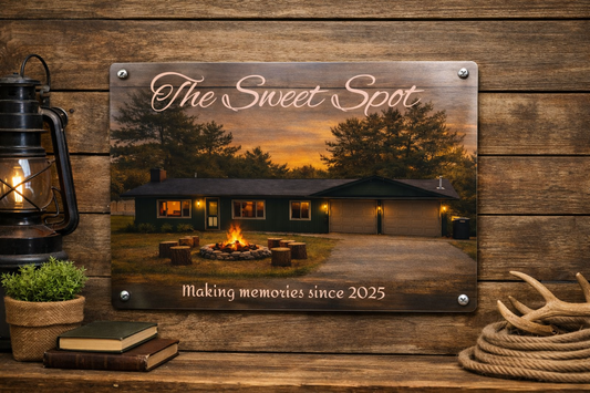 Making Memories – Custom Cabin Metal Sign