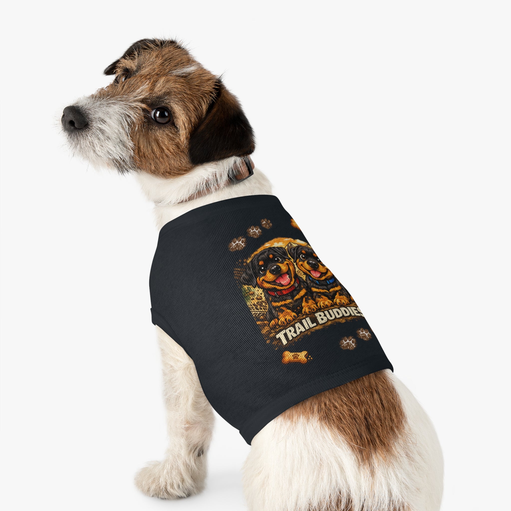 Trail Buddies Pet Tank Top — Rottweiler Hiking Dog Shirt