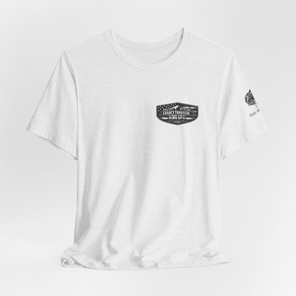 Motorcycle T‑Shirt — "Throttle Up Tune Out" Vintage Rider Tee