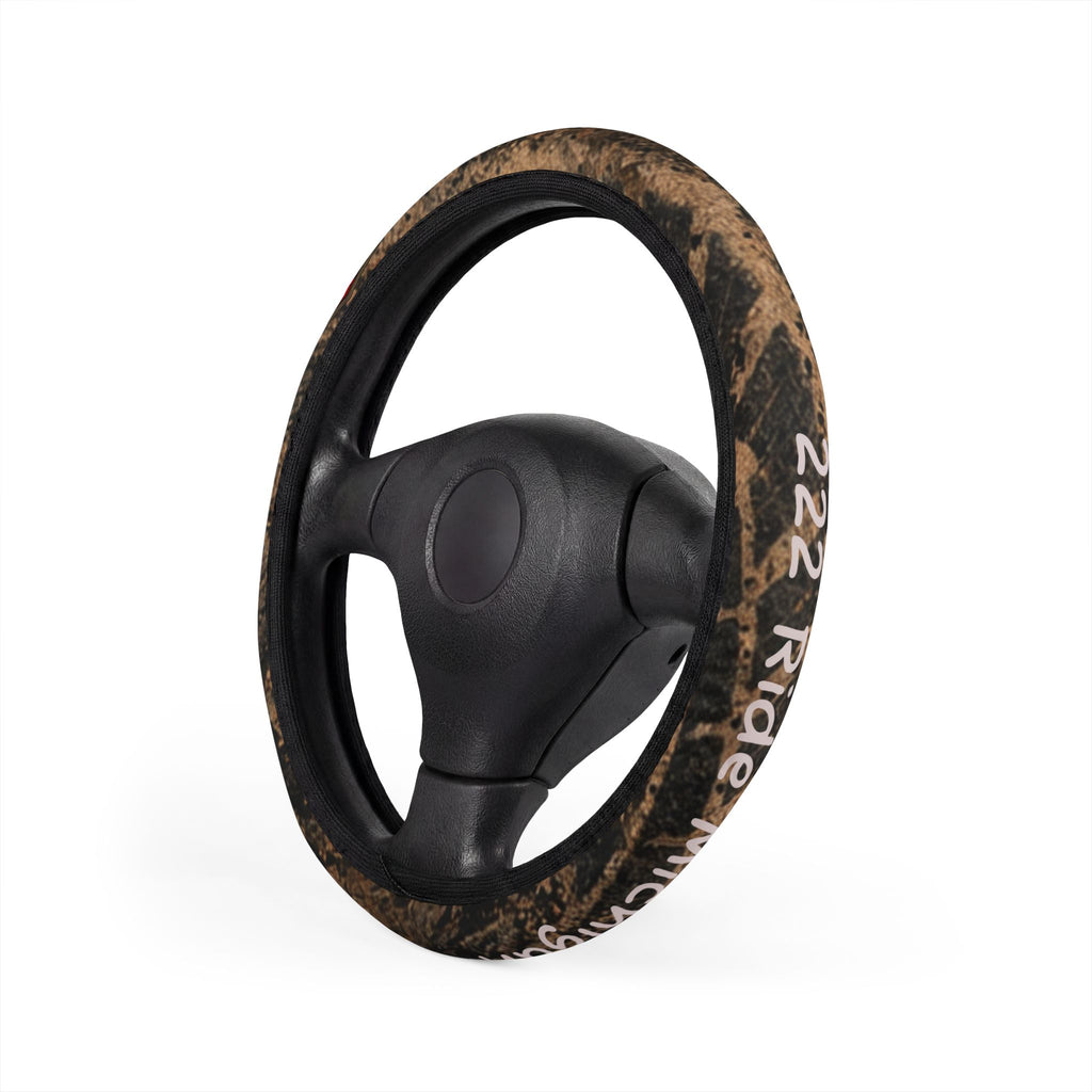 Camo Brown Steering Wheel Cover – Rugged Camouflage Car Accessory