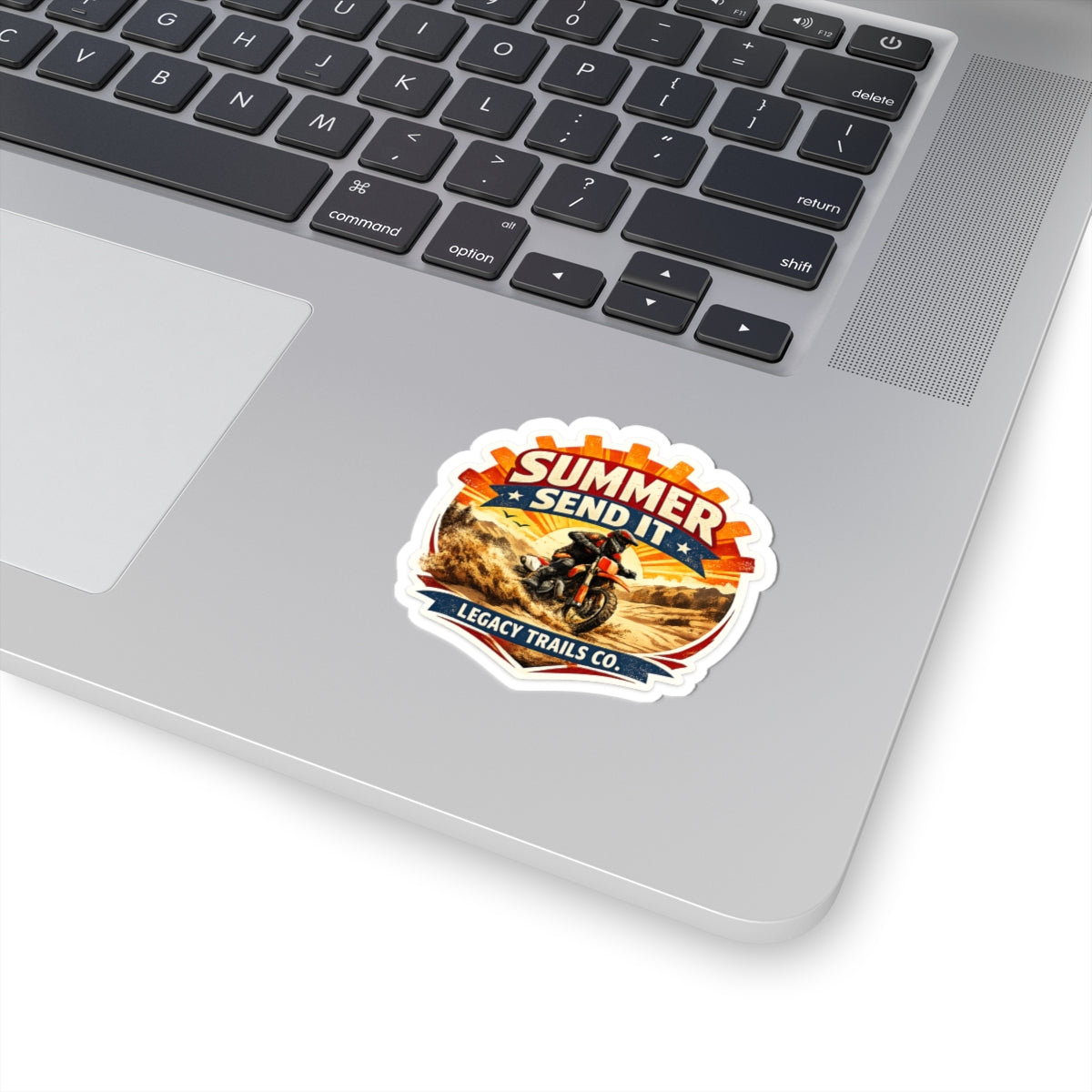 Summer Send It Dirt Bike Sticker — Off-Road Adventure Kiss-Cut Sticker