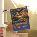 Patriotic Garden Flag - "Freedom Runs Deep" 1776-2026 Anniversary Banner