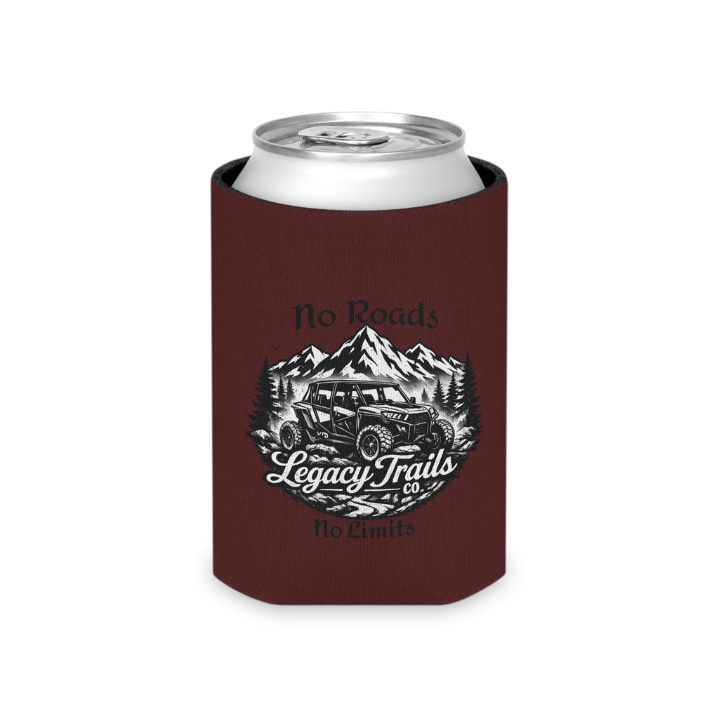 Can Cooler - "Legacy Trails" Off-Road Jeep Design, No Roads No Limits Beverage Koozie