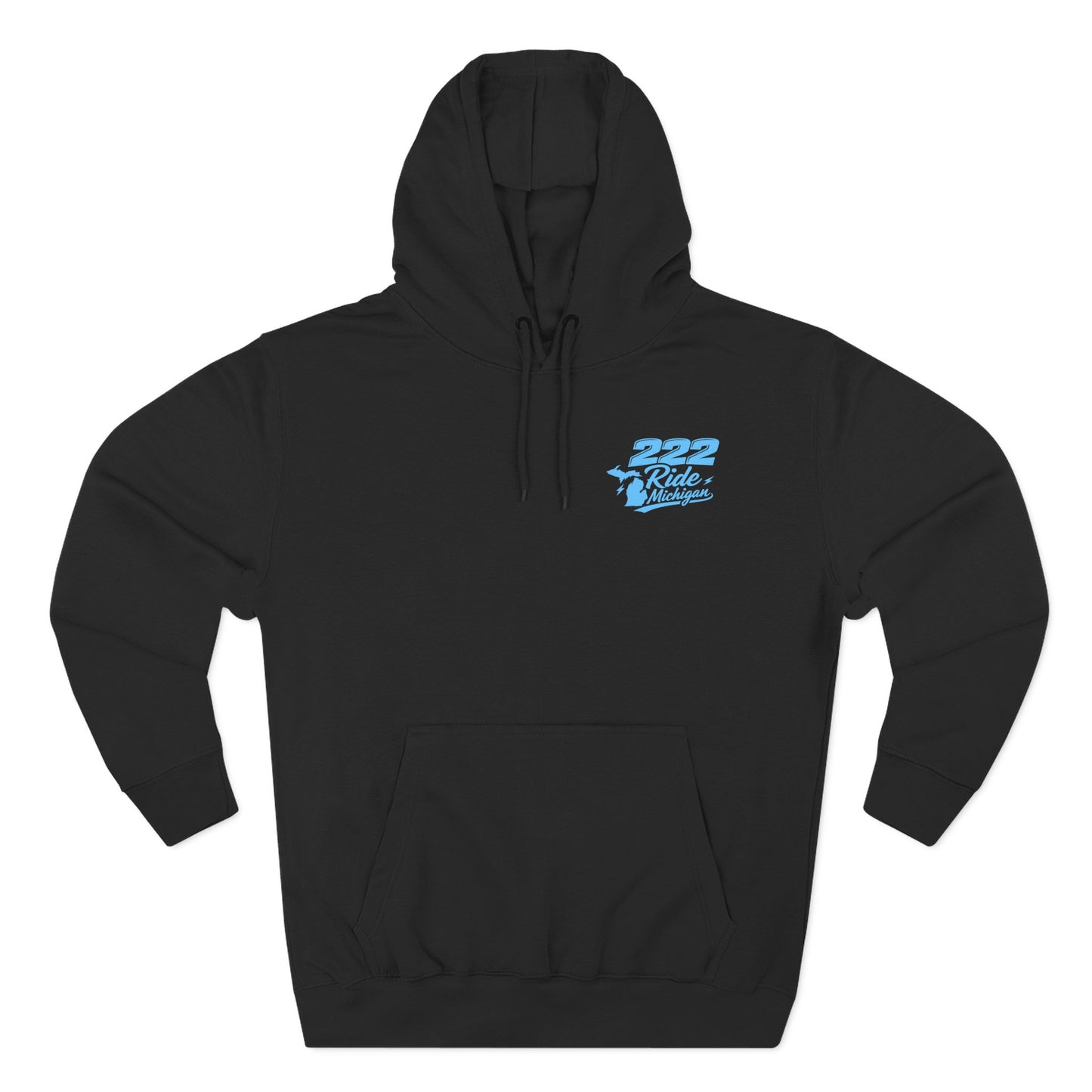 Hoodie - '222 Sand Bowl, St. Helen Michigan' Mens Graphic Fleece Hoodie