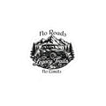Off-Road Jeep Sticker — 'No Roads No Limits' Kiss-Cut Vinyl Decal