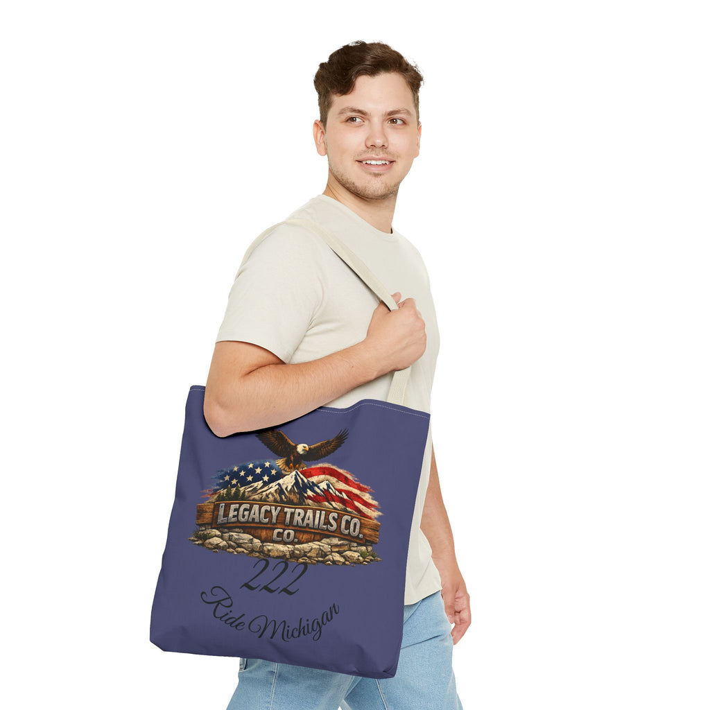 Freedom Runs Deep Eagle Tote Bag — Legacy Trails Co. American Flag Design