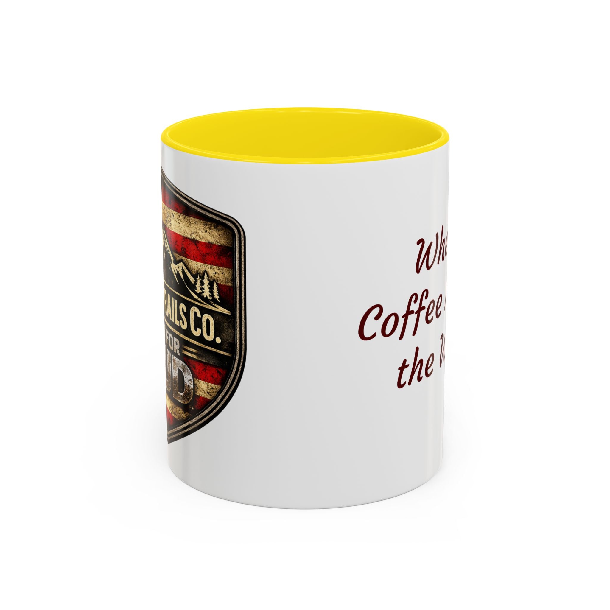 Built for Mud Coffee Mug — Legacy Trails Co. Vintage Off‑Road Flag Design