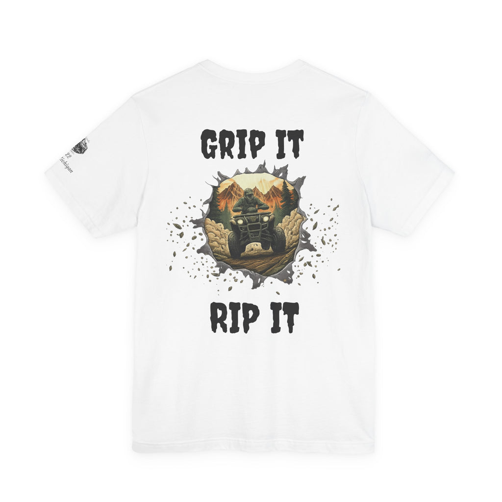 Grip It Rip It Off‑Road ATV T‑Shirt — Adventure Mud Racing Graphic Tee