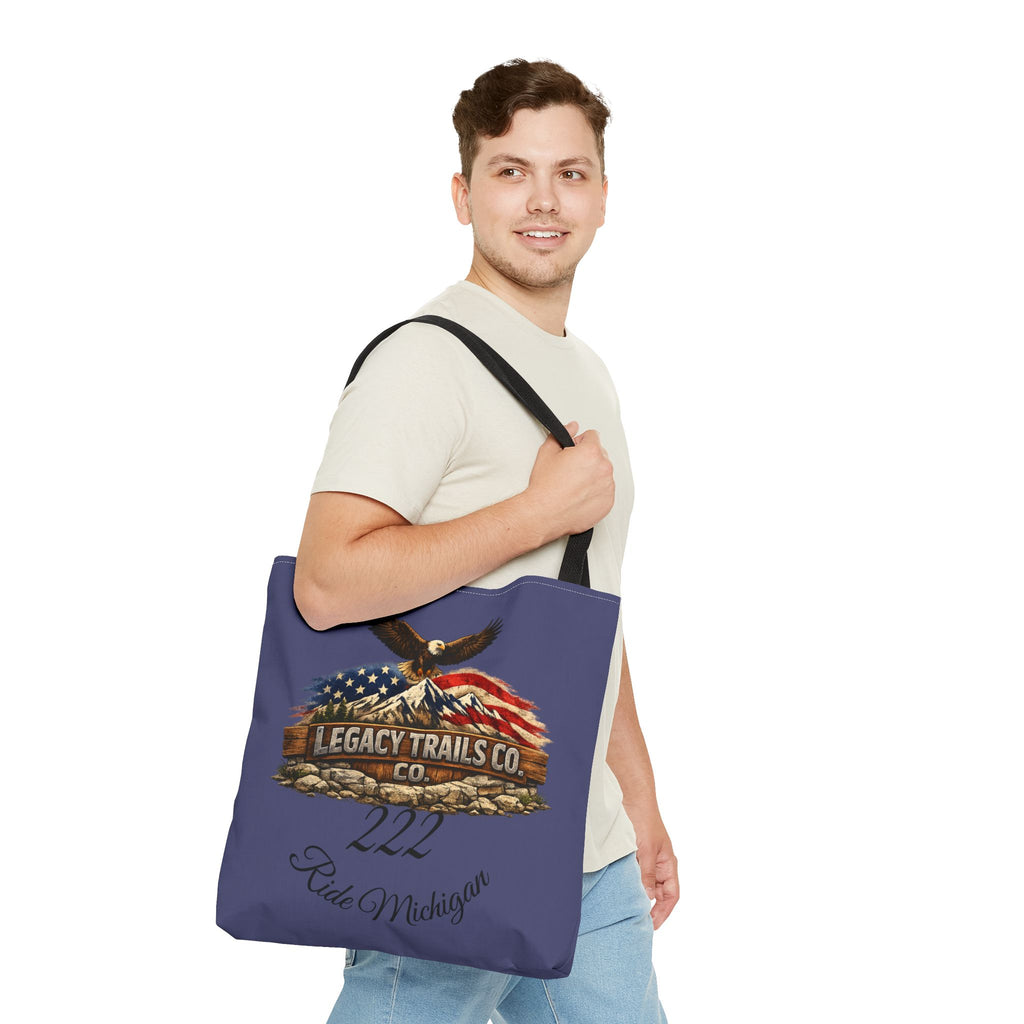 Freedom Runs Deep Eagle Tote Bag — Legacy Trails Co. American Flag Design