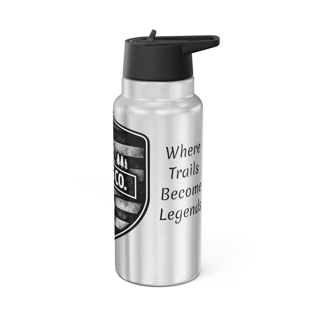 32oz Stainless Steel Tumbler — 'Legacy Trails Co. Built for Mud' Outdoor Travel Bottle