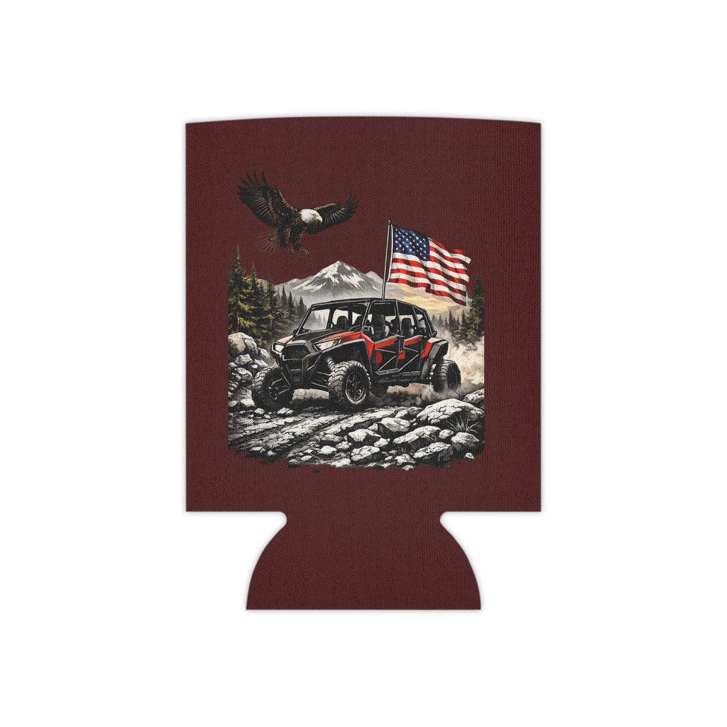 Can Cooler - "Legacy Trails" Off-Road Jeep Design, No Roads No Limits Beverage Koozie