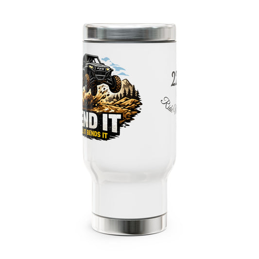 Send It Off-Road Travel Mug — 14oz Stainless Steel Adventure Tumbler with Handle
