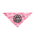 Trail Dog Pet Bandana — Pink Camo "Adventure Awaits" Personalized Dog Scarf