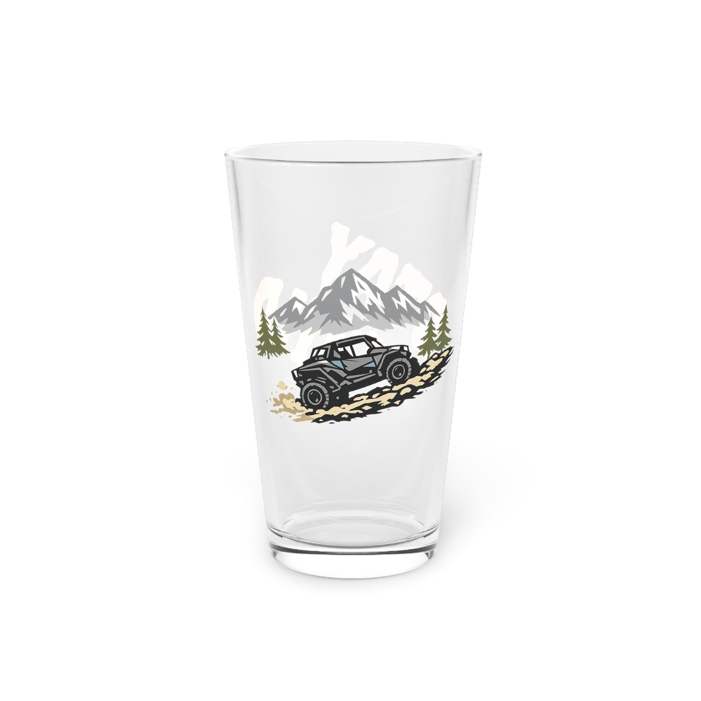 Stay Wild Pint Glass – 16oz Mountain Adventure Beer Glass