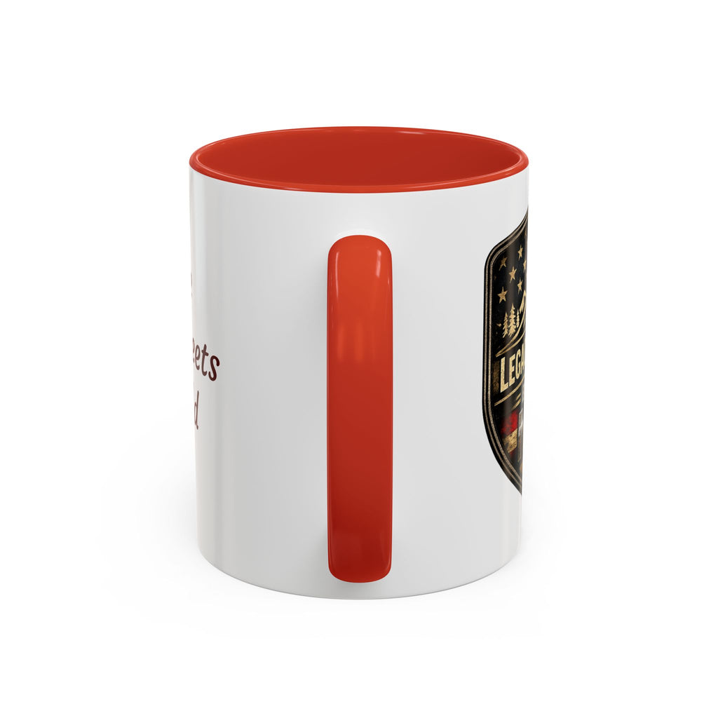 Built for Mud Coffee Mug — Legacy Trails Co. Vintage Off‑Road Flag Design