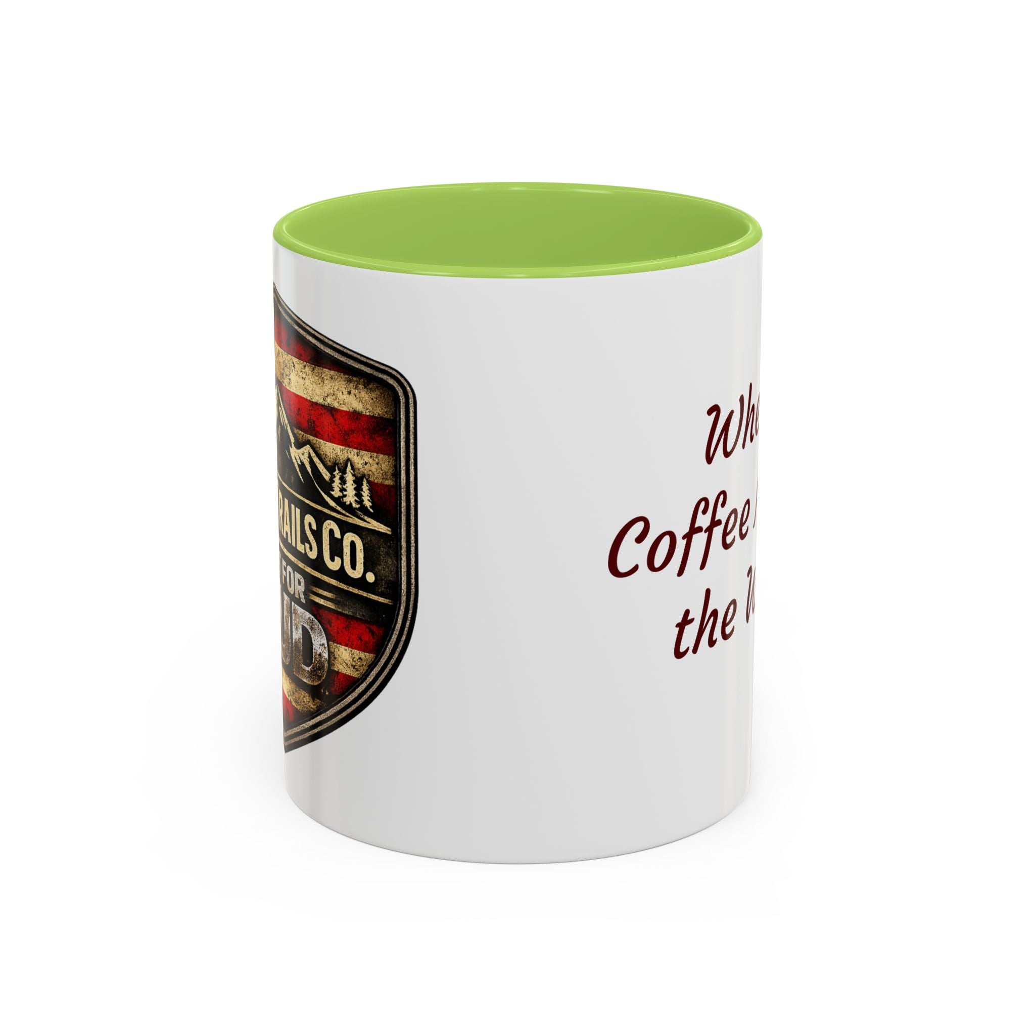 Built for Mud Coffee Mug — Legacy Trails Co. Vintage Off‑Road Flag Design