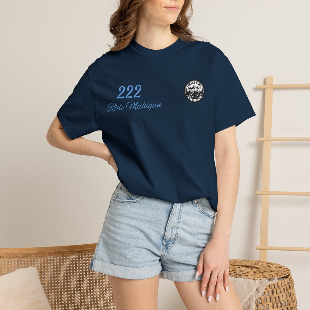 Ride or Grind Motorcycle T-Shirt — '222' Moto Graphic Tee