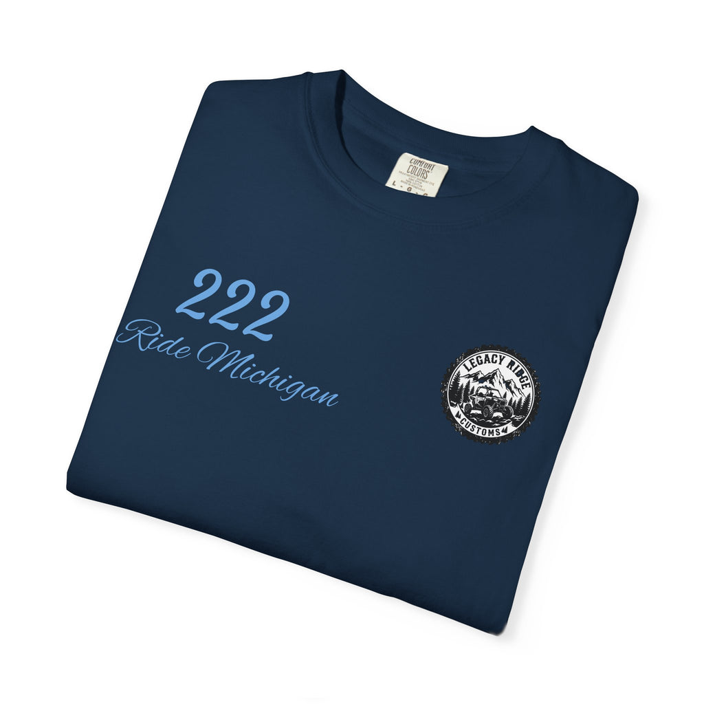 Ride or Grind Motorcycle T-Shirt — '222' Moto Graphic Tee