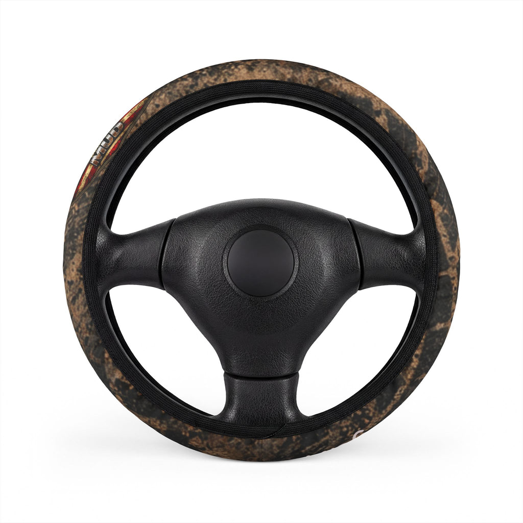 Camo Brown Steering Wheel Cover – Rugged Camouflage Car Accessory