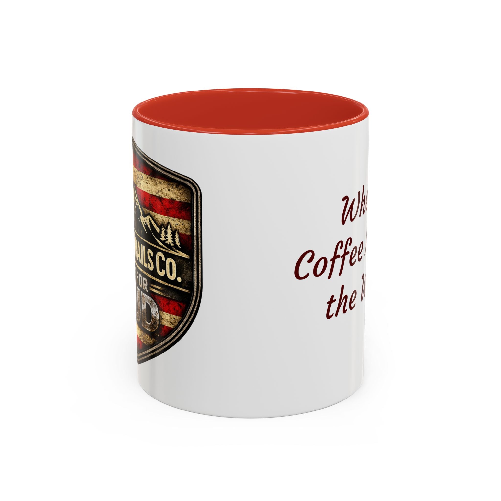 Built for Mud Coffee Mug — Legacy Trails Co. Vintage Off‑Road Flag Design