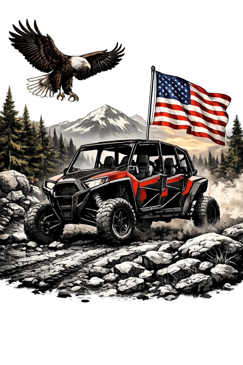 Off-Road Jeep Sticker — 'No Roads No Limits' Kiss-Cut Vinyl Decal
