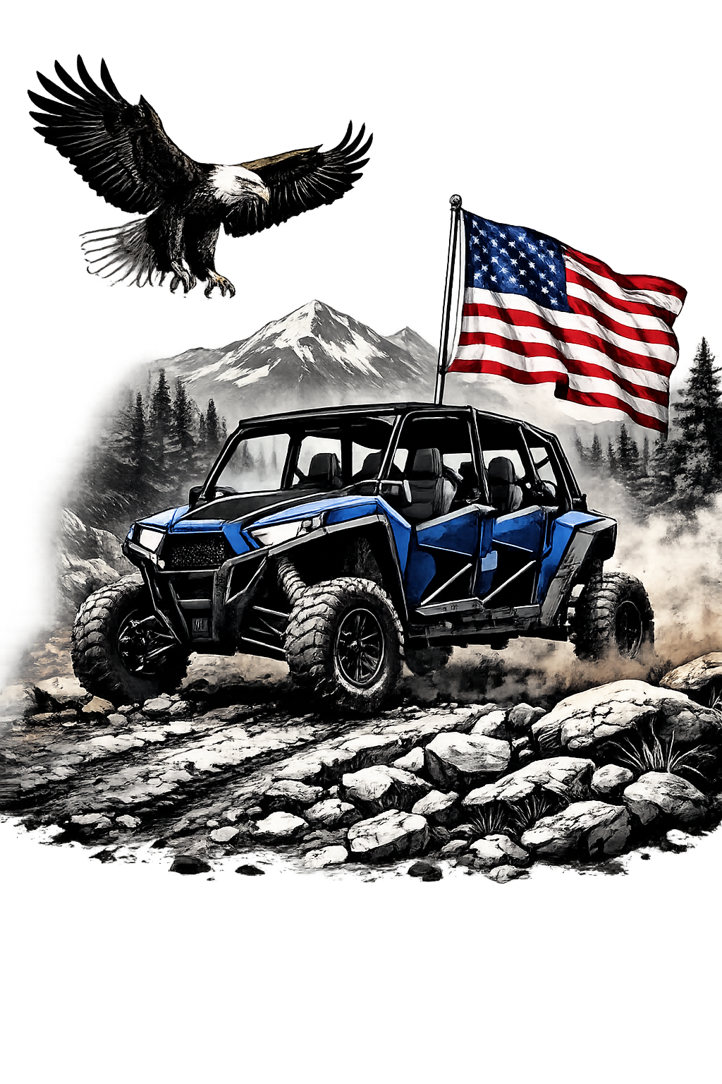 Off-Road Jeep Sticker — 'No Roads No Limits' Kiss-Cut Vinyl Decal